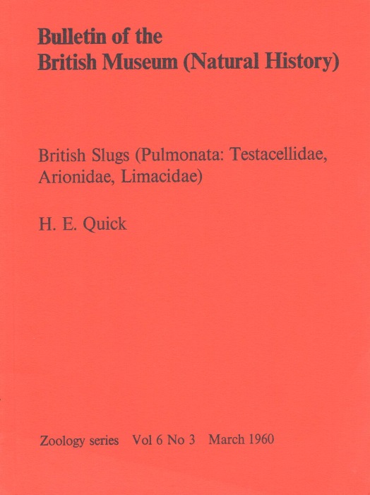 Quick, H.E. - British Slugs (Pulmonata: Testacellidae; Arionidae; Limacidae)
