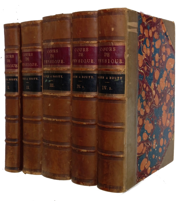Jamin, J.; Bouty, E. (Ed.) - Cours de physique de l'cole Polytechnique. Vol. I-IV [with] Premire [-Troisieme] Supplment