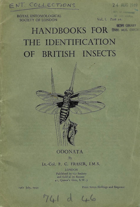 Fraser, F.C. - Odonata (Handbooks for the Identification of British Insects 1/10)