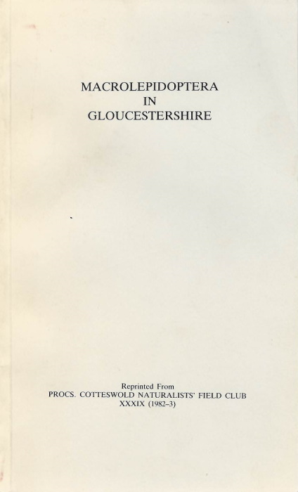 Newton, J.; Meredith, G.H.J. - Macrolepidoptera in Gloucestershire