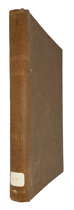 Sharpe, R. Bowdler - A Hand-List of the Genera and Species of Birds. Vol. II.