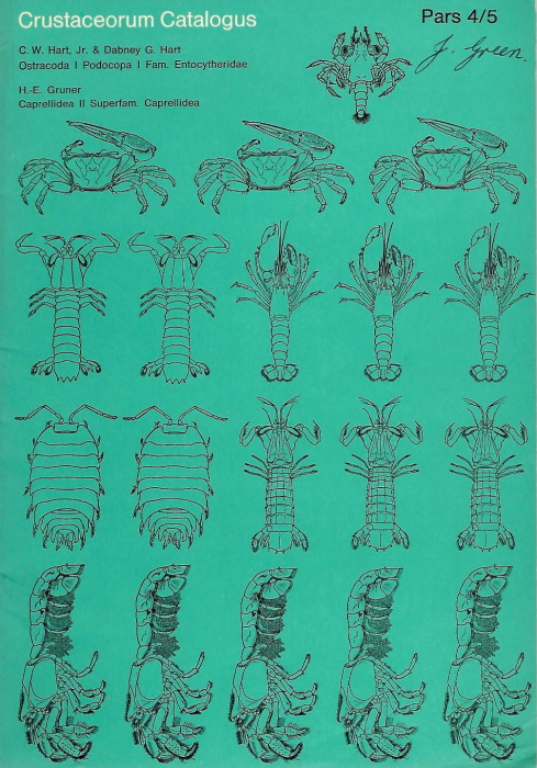 Hart, C.W.; Hart, D.G.; Gruner, H.-E. - Crustaceorum Catalogus Pars 4/5. Ostracoda I Podocopa I: Fam. Entocytheridae/ Amphipoda II Caprellidea II: Fam. Cyamidae