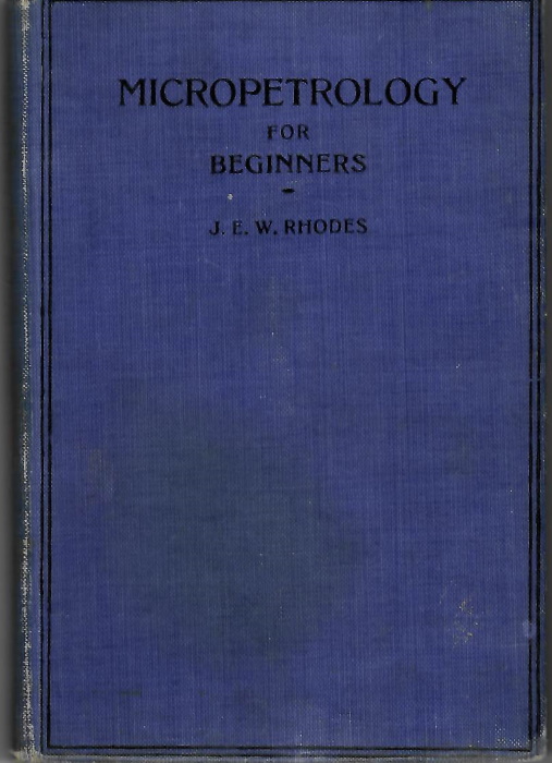 Rhodes, J.E.W. - Micropetrology for beginners