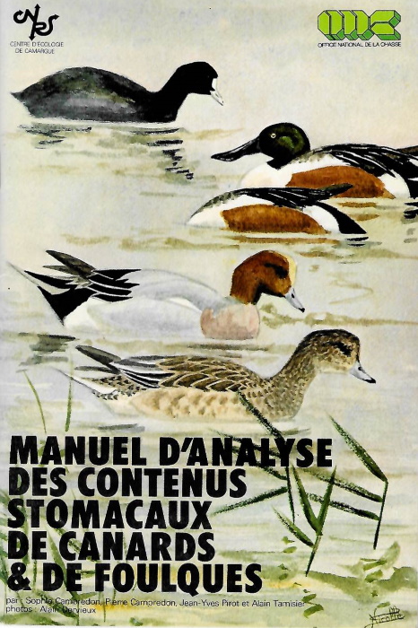 Campredon, S.; Campredon, P.; Pirot, J.Y.;Tamisier, A. - Manuel d'analyse des Contenus Stomacaux de Canards et de Foulques