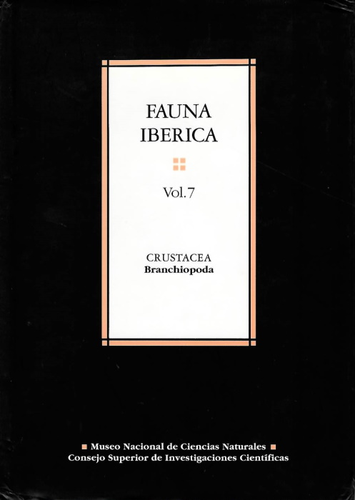 Alonso, M. - Fauna Iberica 7: Crustacea, Branchiopoda