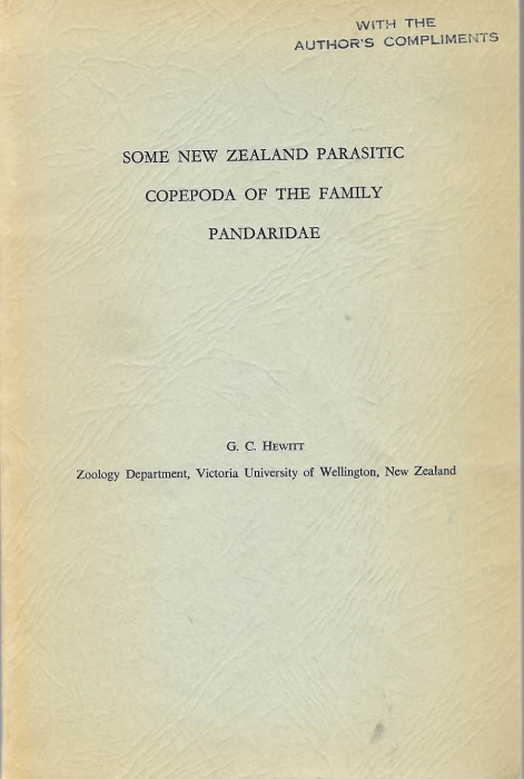 Hewitt, G.C. - Some New Zealand Parasitic Copepoda of the family Pandaridae