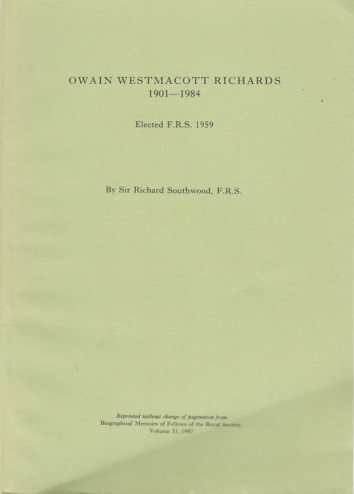 Southwood, R. - Owain Westmacott Richards 1901-1984