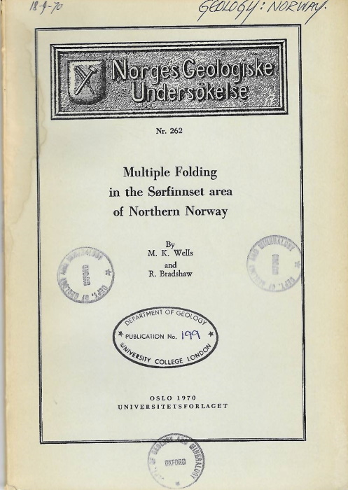 Wells, M.K.; Bradshaw, R. - Multiple folding in the Srfinnset area of Northern Norway