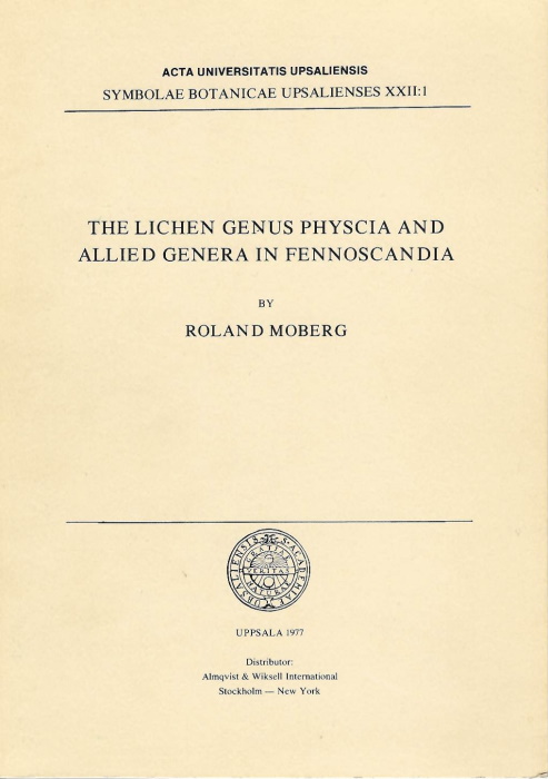 Moberg, R. - The Lichen genus <i>Physcia</i> and allied genera in Fennoscandia