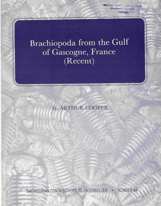 Cooper, G.A. - Brachiopoda from the Gulf of Gascogne, France (recent)