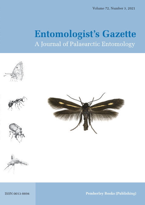  - Entomologist's Gazette Vol. 72 Part  3 (2021)