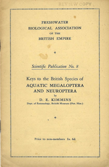 Kimmins, D.E. - Keys to the British Species of Aquatic Megaloptera and Neuroptera