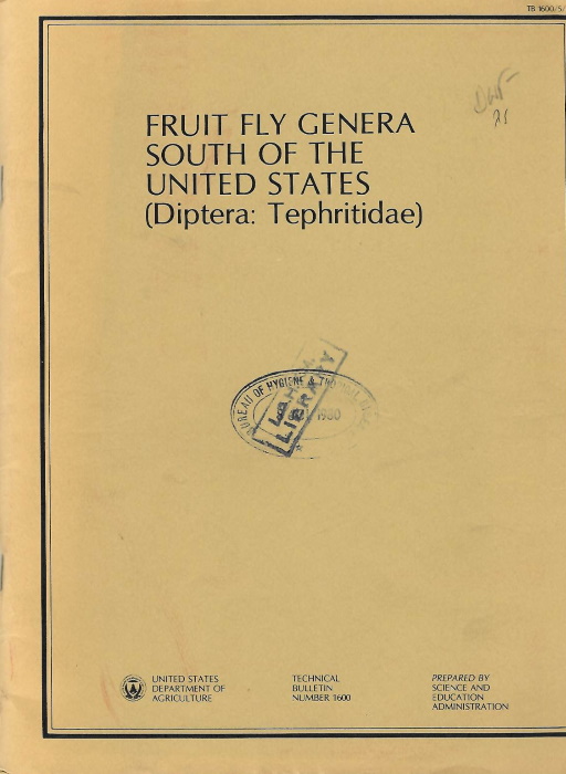 Foote, R.H - Fruit Fly Genera South of the United States (Diptera: Tephritidae)