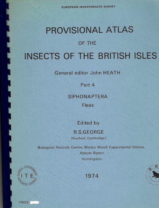 George, R.S. - Provisional Atlas of the Insects of the British Isles Part 4: Siphonaptera Fleas