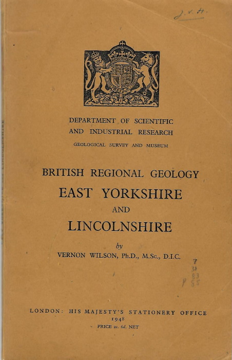Wilson, V. - British Regional Geology: East Yorkshire and Lincolnshire