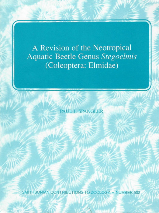 Spangler, P.J. - Revision of the Neotropical Aquatic Beetle Genus Stegoelmis (Coleoptera: Elmidae)