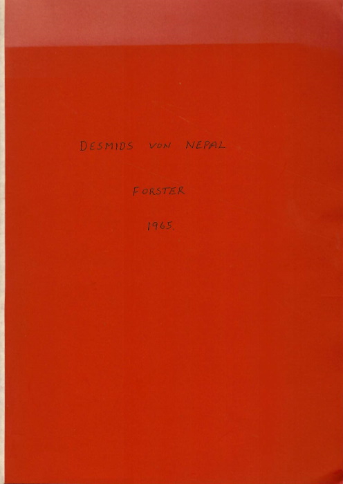 Frster, K. - Beitrag zur Kenntnis der Desmidiaceen-Flora von Nepal