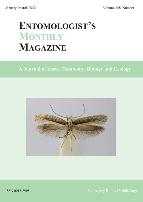  - Entomologist's Monthly Magazine Vol. 158 Part 1 (2022)