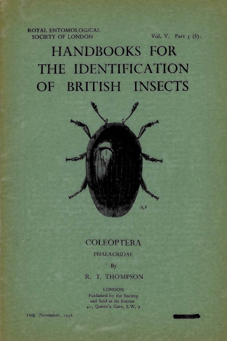 Thompson, R.T. - Coleoptera, Phalacridae (Handbooks for the Identification of British Insects 5/5b)