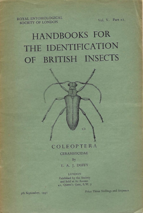 Duffy, E.A.J. - Coleoptera. Cerambycidae (Handbooks for the Identification of British Insects 5/12)