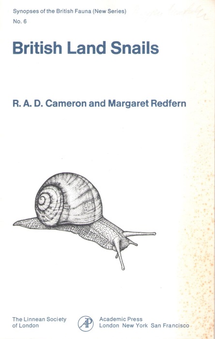 Cameron, R.A.D.; Redfern, M. - British Land Snails. Mollusca: Gastropoda (Synopses of the British Fauna 6)