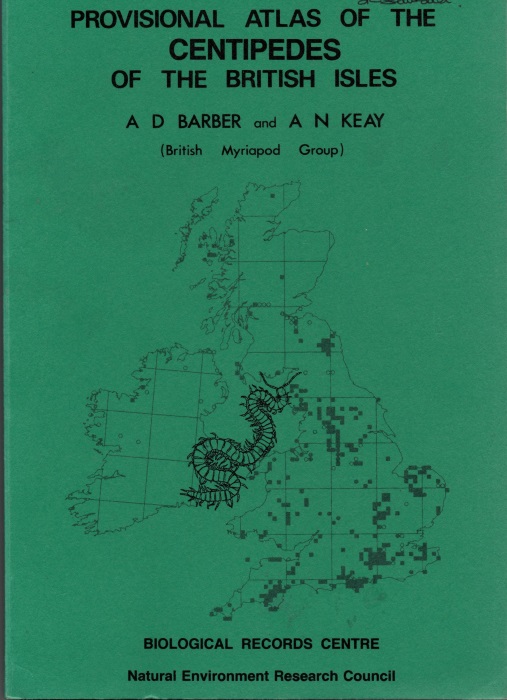 Barber, A.D.; Keay, A.N. - Provisional Atlas of the Centipedes of the British Isles