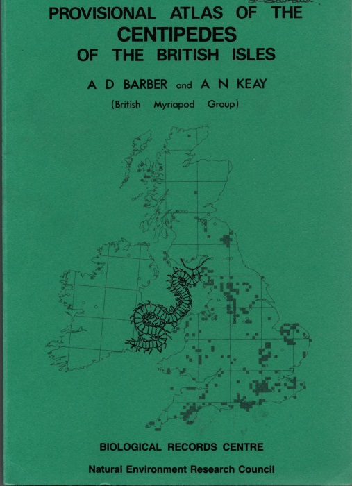 Barber, A.D.; Keay, A.N. - Provisional Atlas of the Centipedes of the British Isles