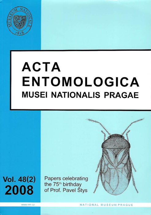  - Papers Celebrating the 75th Birthday of Prof. Pavel tys (Acta Entomologica Musei Nationalis Pragae, Vol. 48(2))
