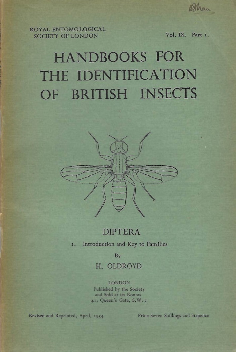 Oldroyd, H. - Diptera: Introduction and Key to Families (Handbooks for the Identification of British Insects 9/1)