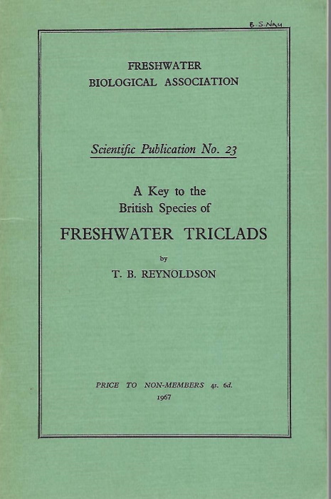 Reynoldson, T.B. - A Key to the British Freshwater Triclads (Turbellaria, Paludicola)