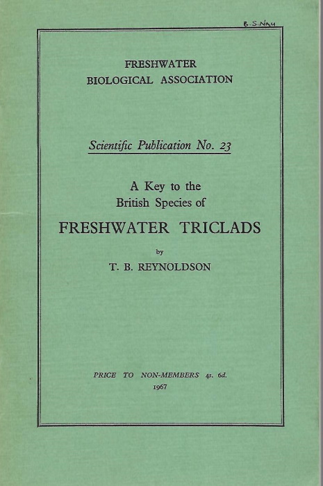 Reynoldson, T.B. - A Key to the British Freshwater Triclads (Turbellaria, Paludicola)