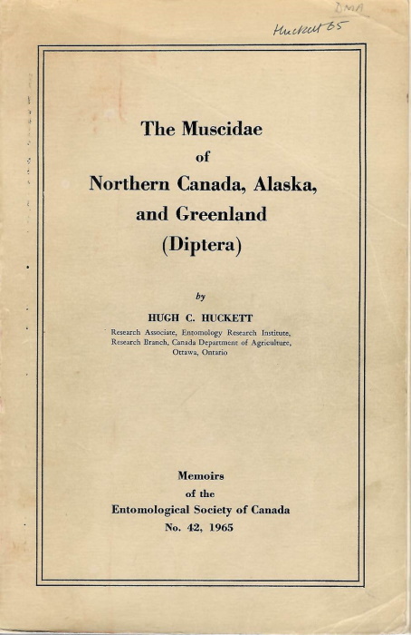 Huckett, H.C. - The Muscidae of Northern Canada, Alaska and Greenland (Diptera)