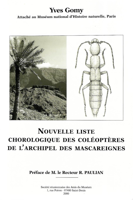 Gomy, Y. - Nouvelle liste chorologique des coloptres de l'archipel des Mascareignes