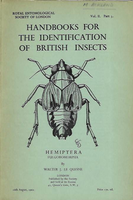 Le Quesne, W.J. - Hemiptera Fulgoromorpha (Handbooks for the Identification of British Insects 2/3)