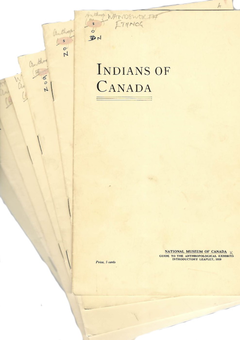 National Museum of Canada - Guide to the Anthropological Exhibits: Introductory Leaflet; Leaflet 1. The Algonkians; Leaflet 2. Mackenzie River Tribes; Leaflet 4. Plains Indians; Leaflet 5. The Eskimo; Leaflet 6. Pacific Coast Tribes; Leaflet 7. The Cordillera Indians