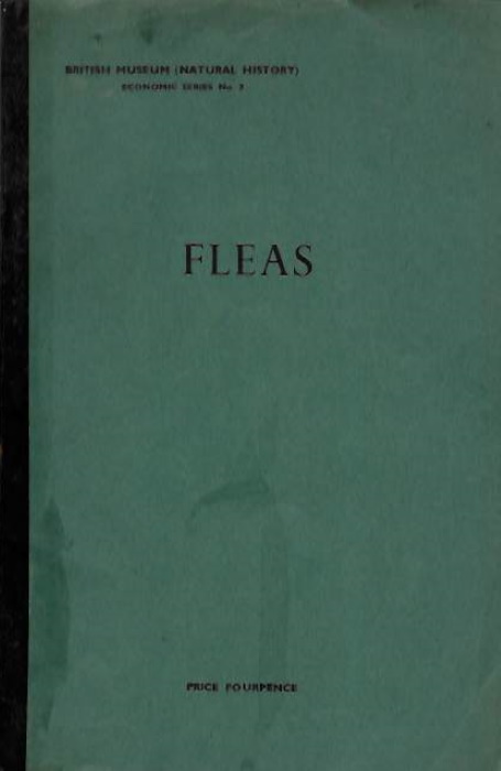 Waterston, J. - Fleas: as a menace to man and domestic animals, their life history, habits and control