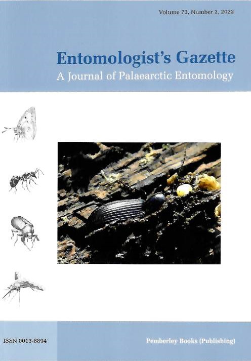  - Entomologist's Gazette Vol. 73 Issue 2 (2022)