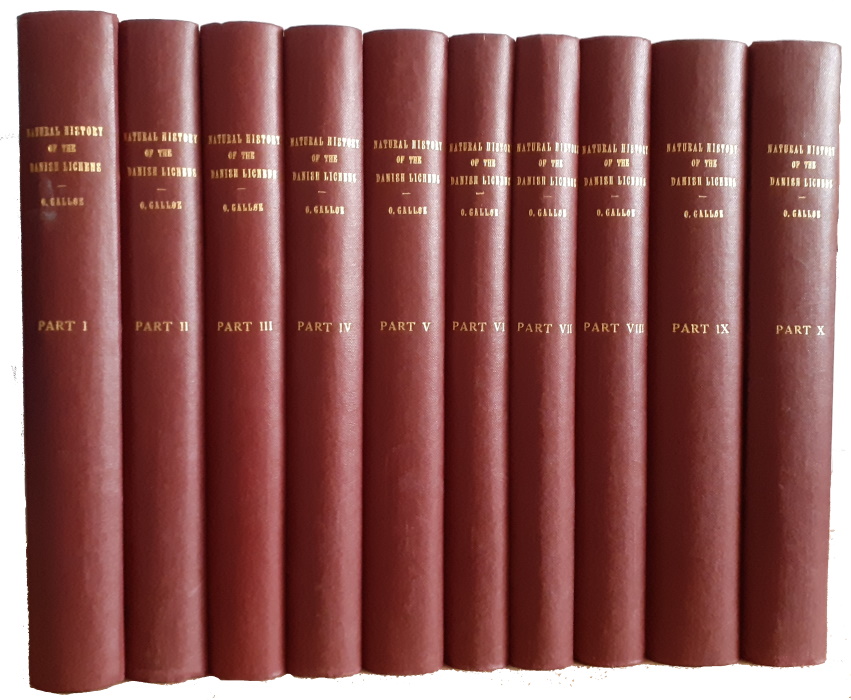Galle, O. - Natural History of the Danish Lichens. Vol. I-X