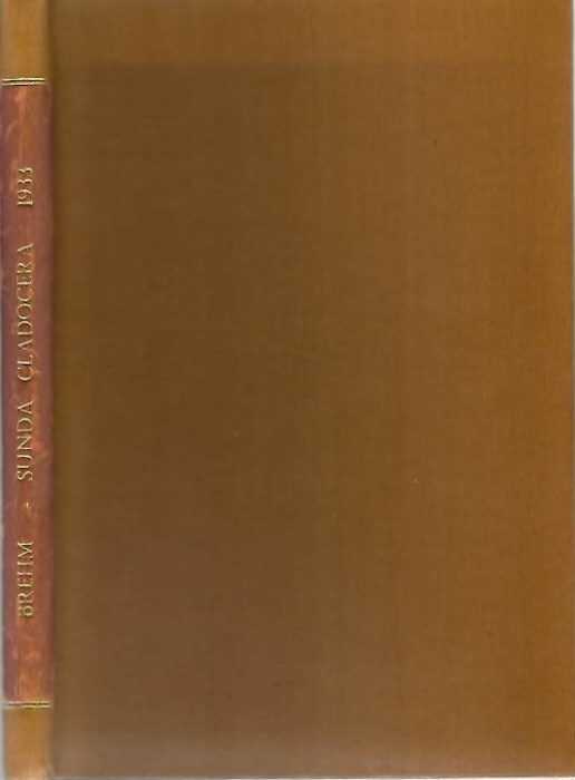 Brehm, V. - Die Cladoceren der Deutschen Limnologischen Sunda-Expedition