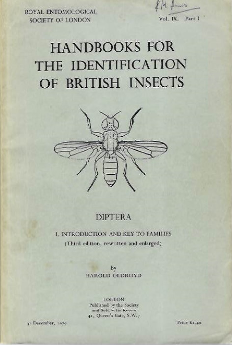 Oldroyd, H. - Diptera: I. Introduction and Key to Families (Handbooks for the Identification of British Insects 9/1)