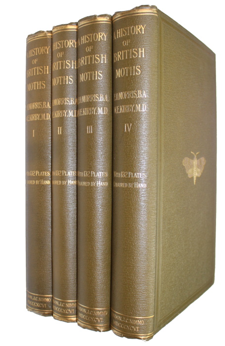 Morris, F.O. - A History of British Moths. Vol. I-IV