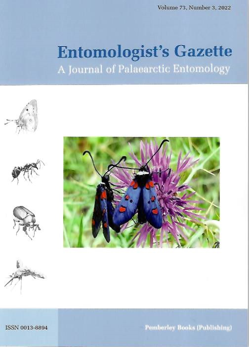  - Entomologist's Gazette Vol. 73 Issue 3 (2022)