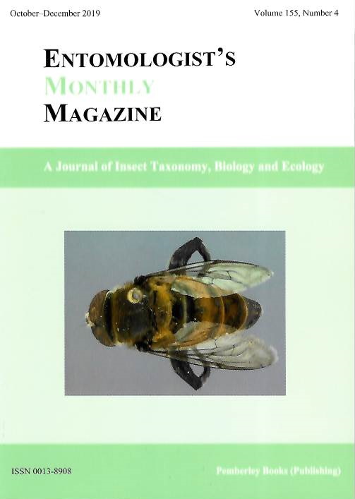  - Entomologist's Monthly Magazine Vol. 155 Issue 4 (2019)