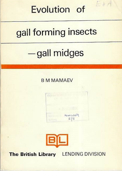 Mamaev, B.M. - Evolution of Gall Forming Insects - Gall Midges