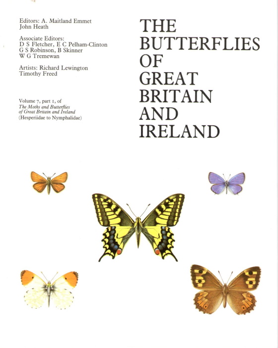 Emmet, A.M.; Heath, J. (Eds) - The Moths and Butterflies of Great Britain and Ireland. Volume 7, pt. 1: Hesperiidae - Nymphalidae (The Butterflies)