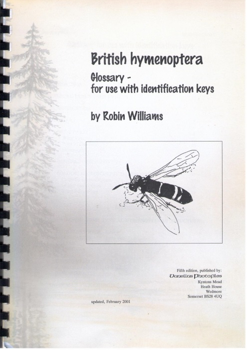 Williams, R. - British Hymenoptera: Glossary for Use with Identification Keys