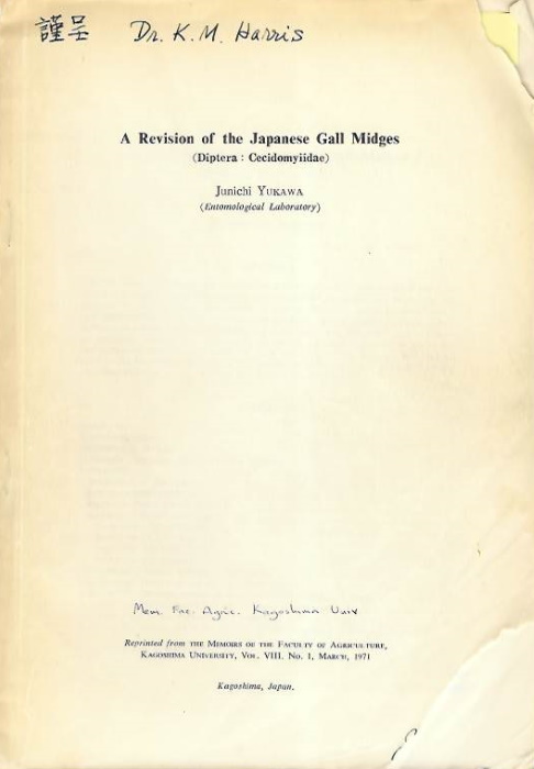 Yukawa, J. - A Revision of the Japanese Gall Midges