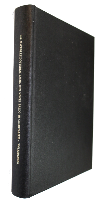 Wolfsberger, J. - Die Macrolepidopteren-fauna des Monte Baldo in Oberitalien