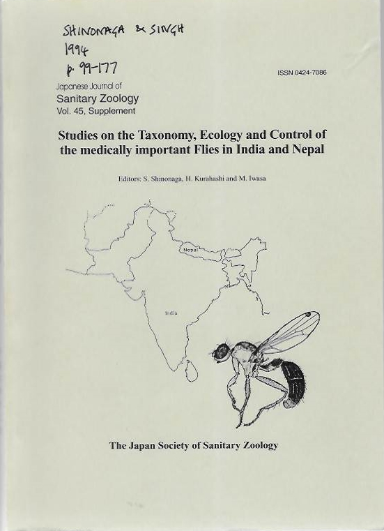 Shinonaga, S. (Ed.) - Studies on the Taxonomy, Ecology, and Control of the Medically important Flies in India and Nepal