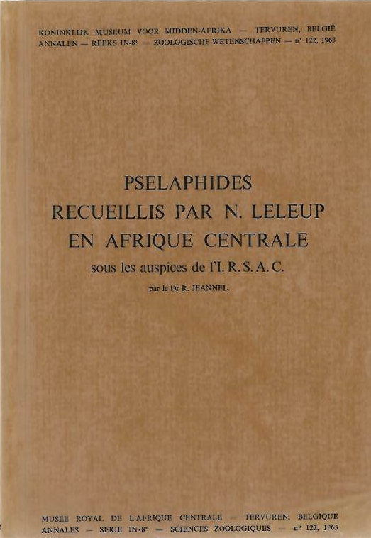 Jeannel, R. - Pselaphides recuellis par N. Leleup en Afrique Centrale sous les auspices de l'I.R.S.A.C